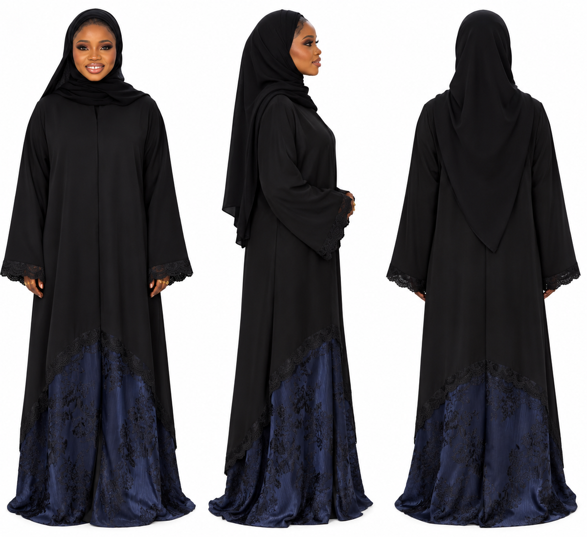 Black Saudi Abaya
