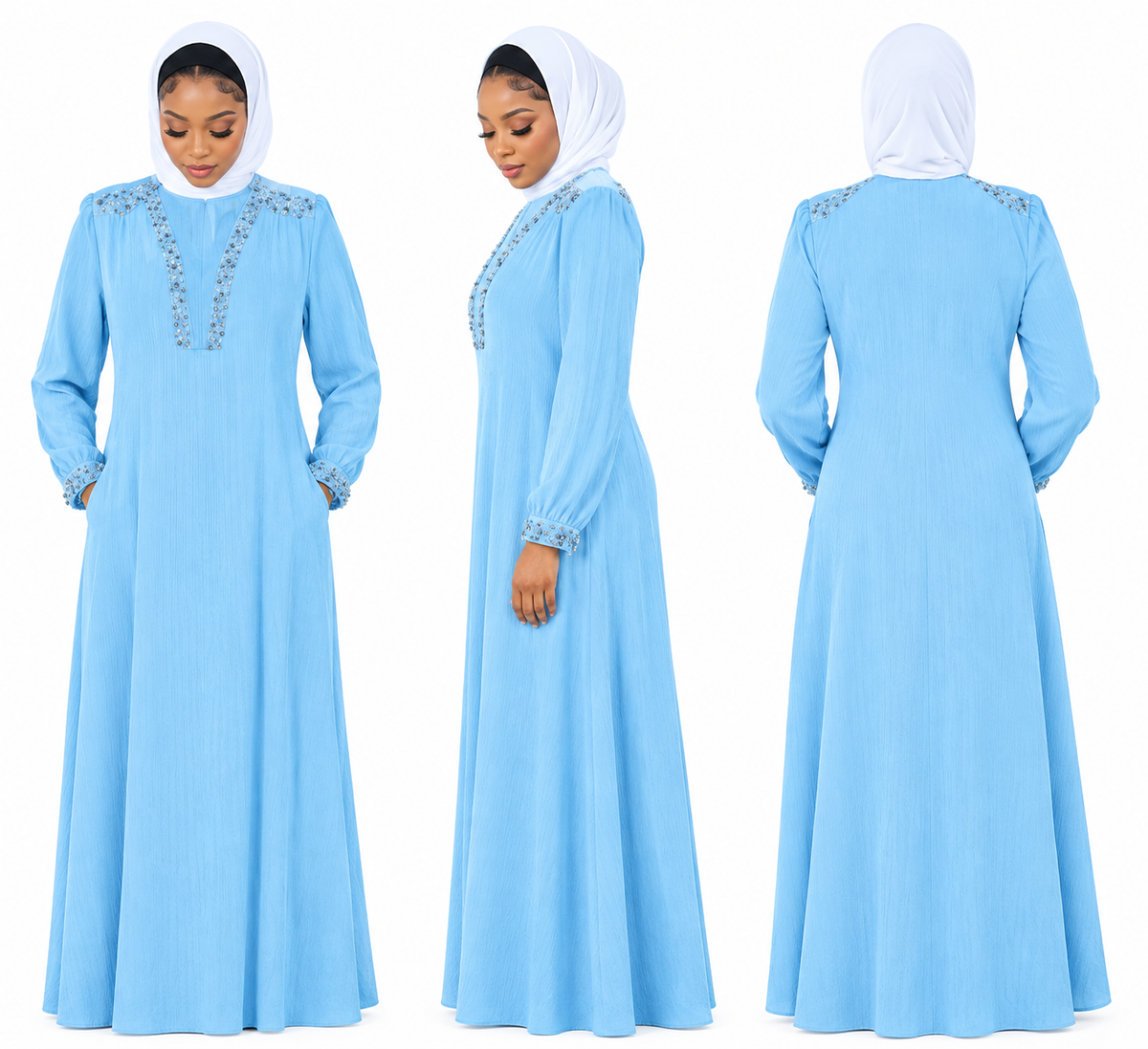 Blue Turkey Gown
