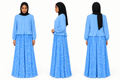 Blue Turkey Gown