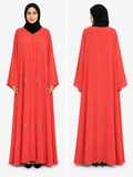 Pink Chiffon Abaya
