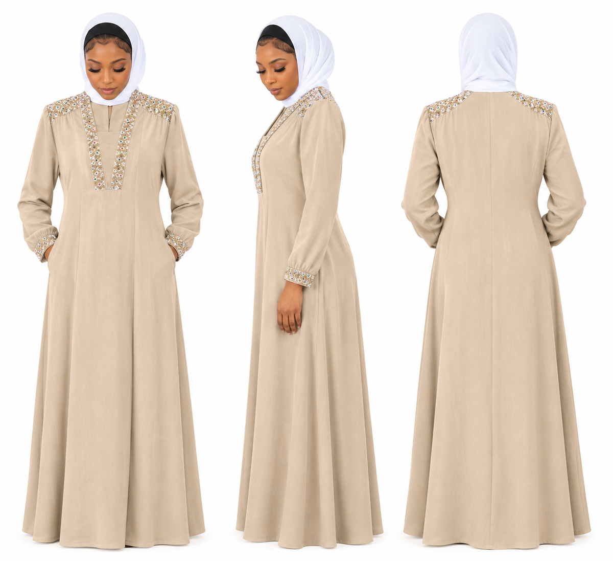 Beige Turkey Gown