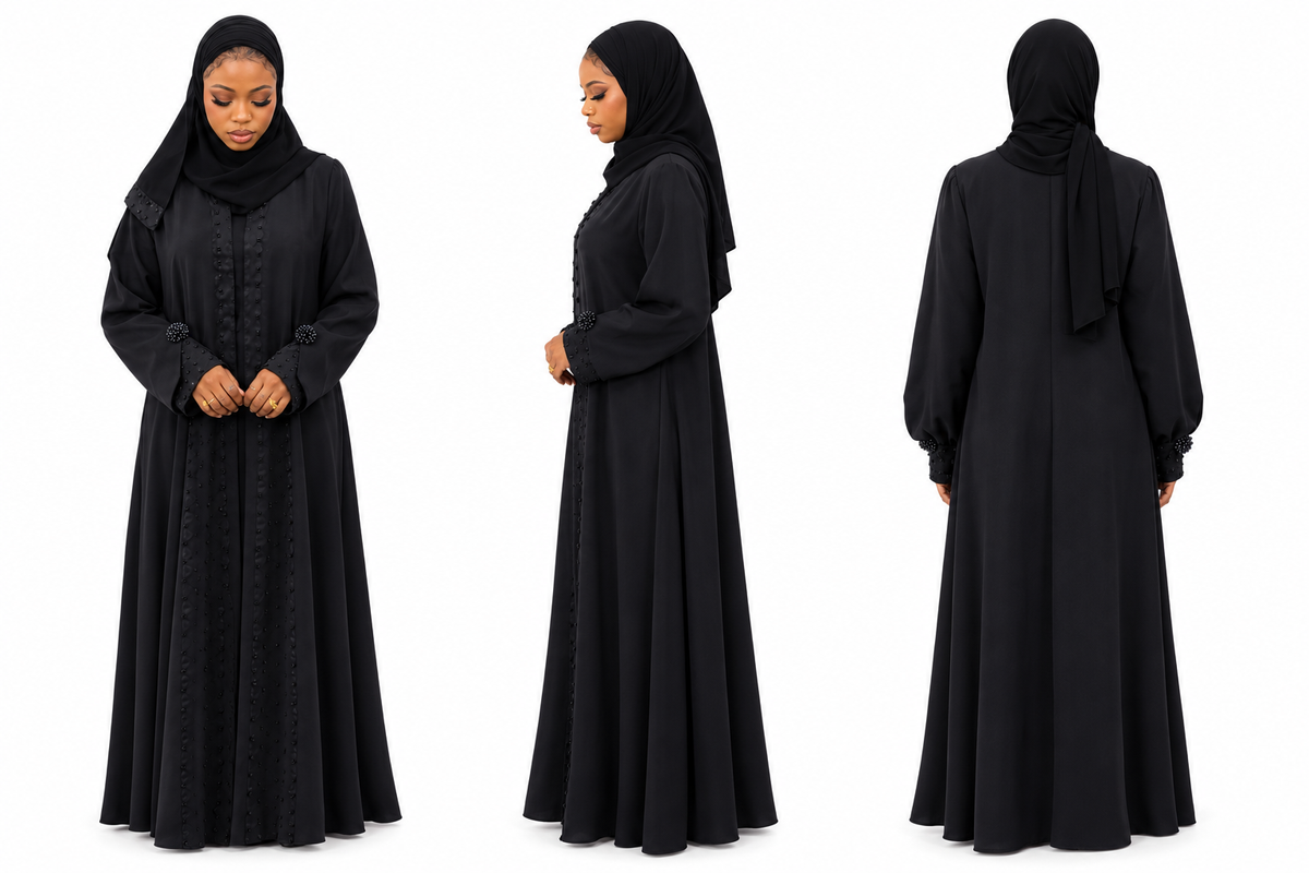 Black Saudi Abaya
