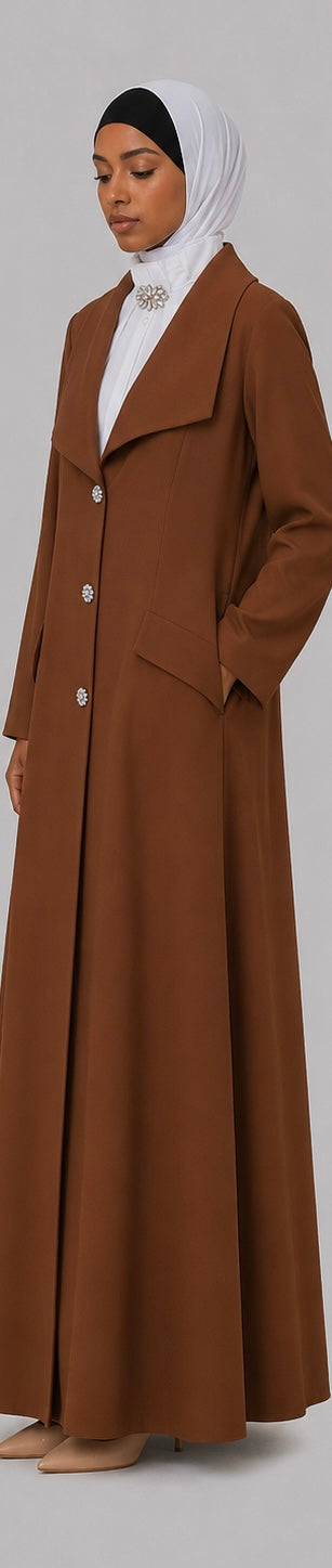New Orange 2 Piece Corporate Gown