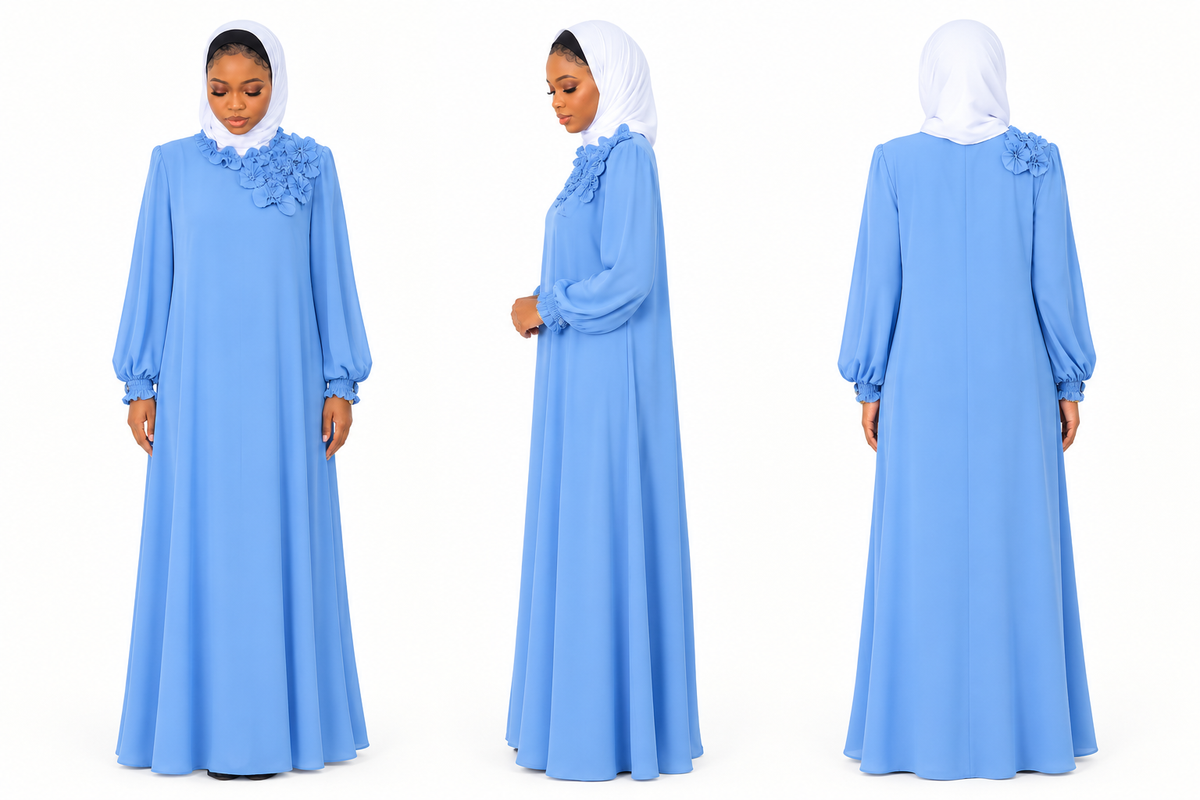 Blue Turkey Gown