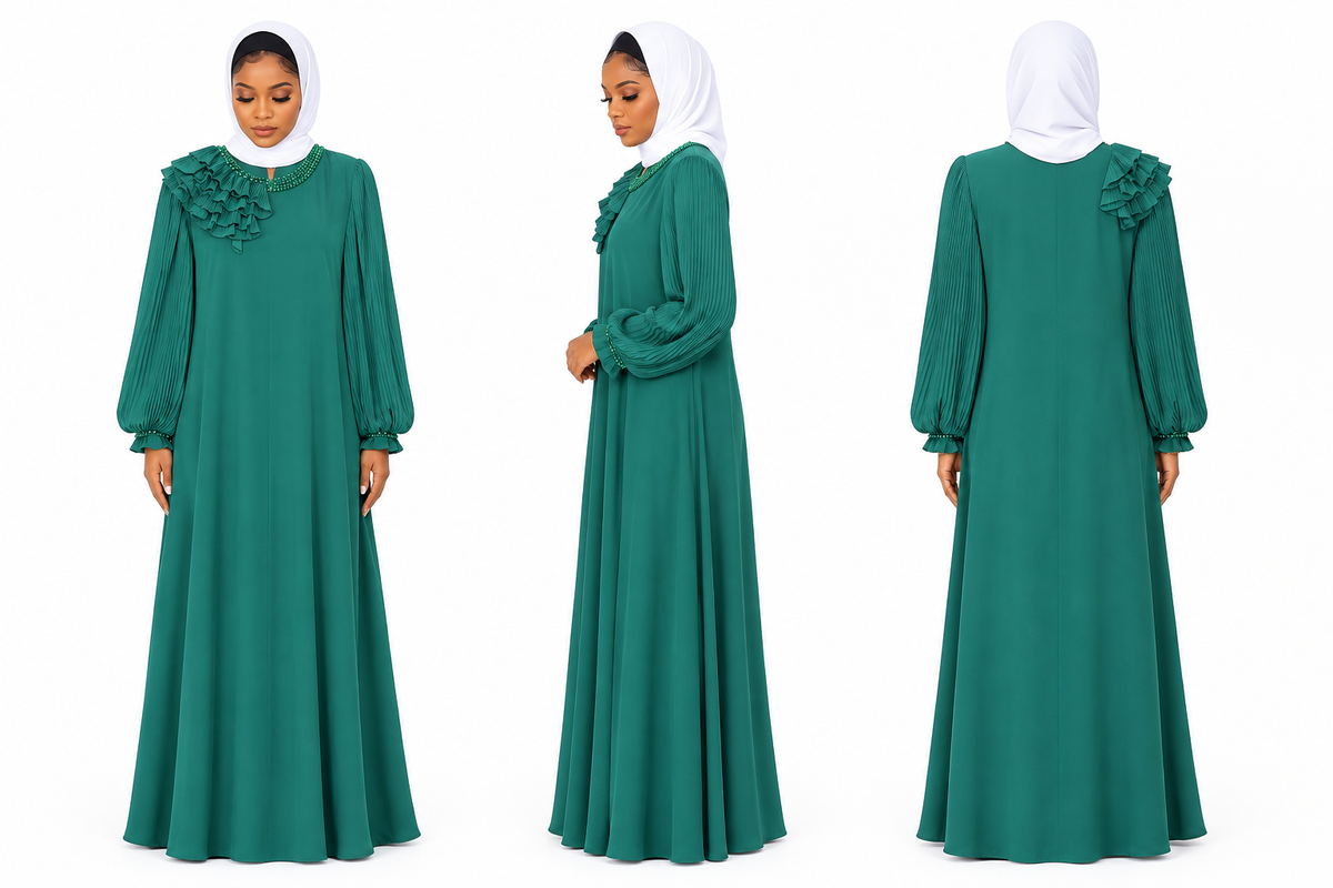 Green Turkey Gown