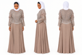 Nude Turkey Gown