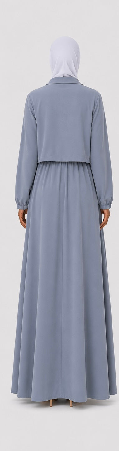 New Blue 2 Piece Corporate Gown