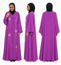 Purple Chiffon Abaya