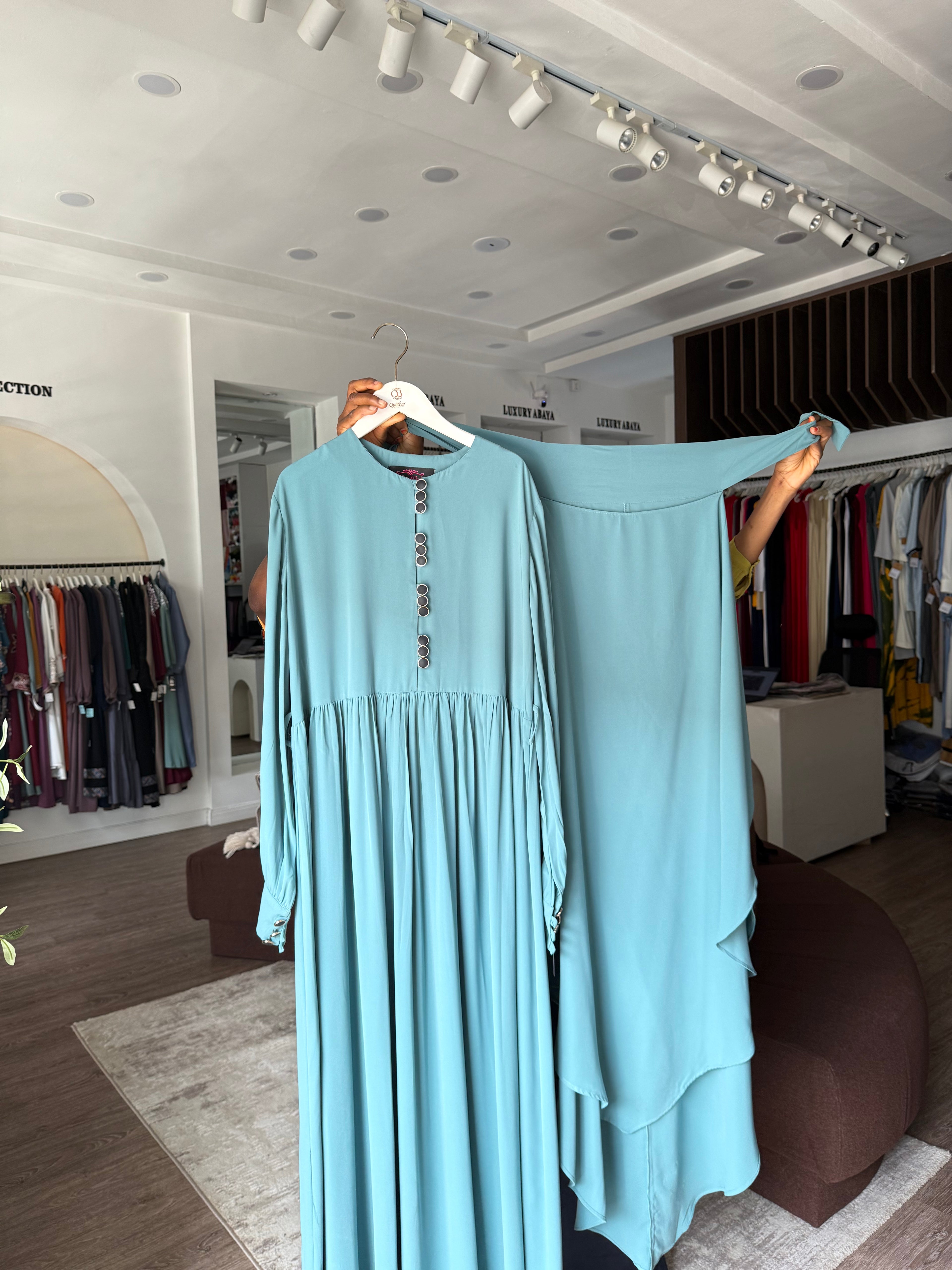 Mint Green Umrah Set